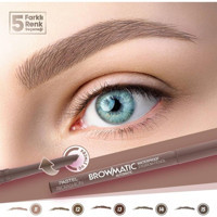 Pastel Profashion Browmatic Suya Dayanıklı Asansörlü İnce Uçlu Kaş Kalemi Kahverengi