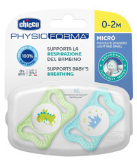 Chicco Physio Micro 0-2 Ay Mavi-Sarı Emzik