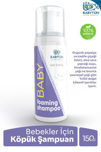 Babyton Yenidoğan Köpük Aloe Veralı-Papatyalı Bebek Şampuanı 150 ml