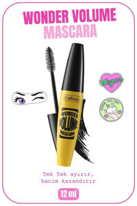 Callista Wonder Volume Hacim Veren Siyah Maskara