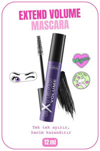 Callista Extend Volume Hacim Veren Siyah Maskara