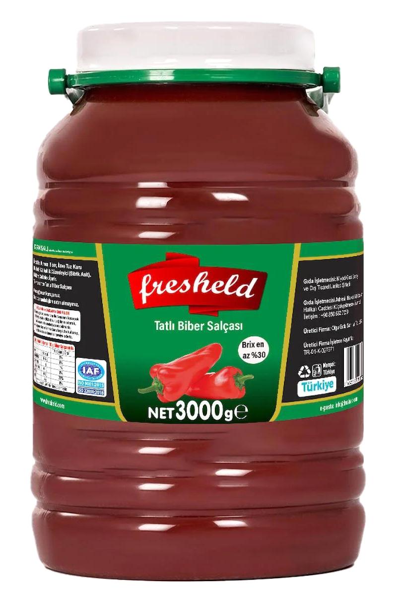 Fresheld Tatlı Biber Salçası 3 kg