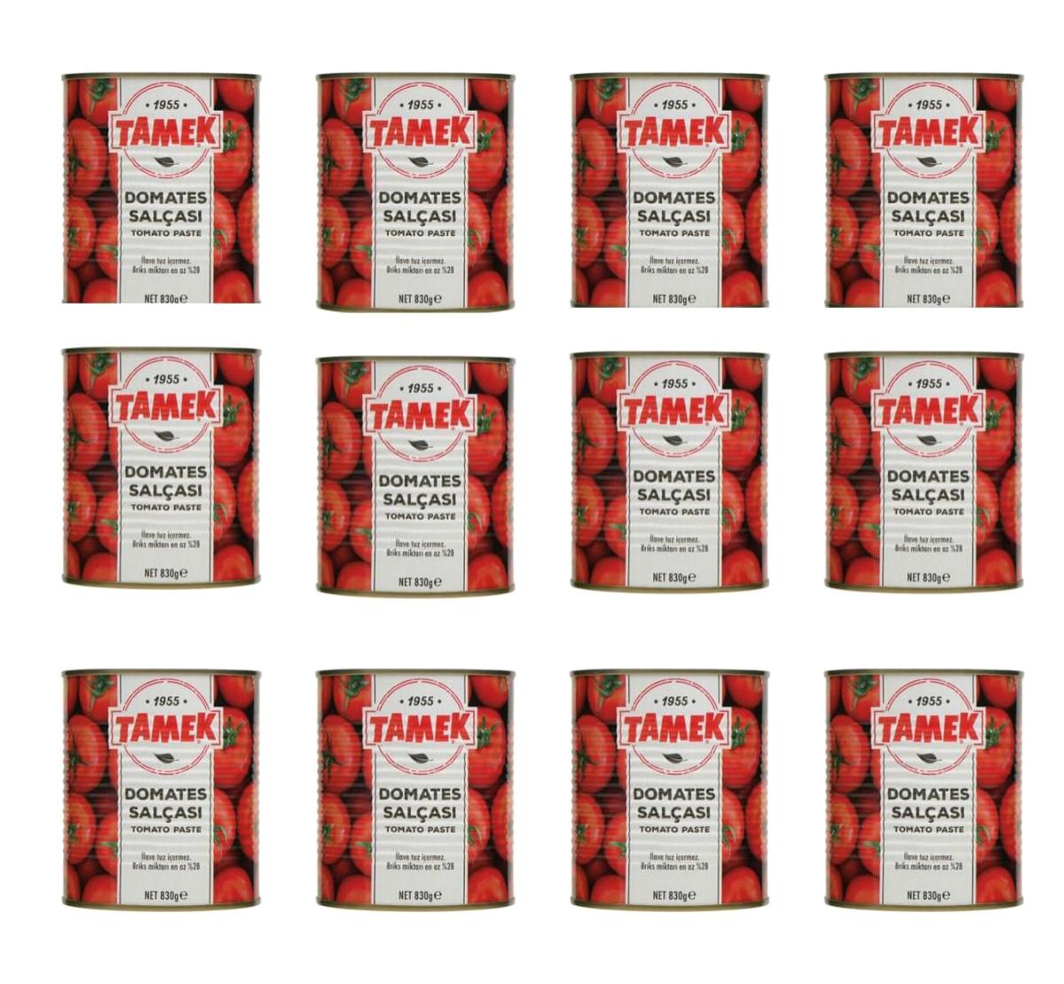 Tamek Domates Salçası 12x830 gr