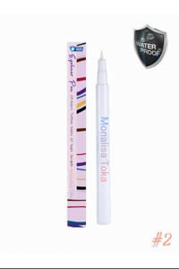 Monalisatoka Suya Dayanıklı Mat Beyaz Kalıcı İnce Uçlu Likit Eyeliner