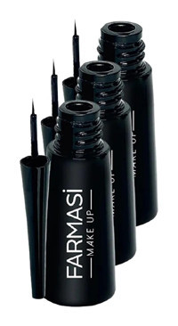 Farmasi Deep Look Mat Siyah Kalın Uçlu Likit Eyeliner 3 Adet