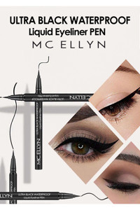 Mcellyn Suya Dayanıklı Mat Siyah Kalıcı İnce Uçlu Kalem Eyeliner