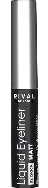 Rival De Loop No:02 Mat Siyah İnce Uçlu Likit Eyeliner