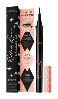 Benefit Cosmetics Roller Liner Mat Siyah İnce Uçlu Likit Eyeliner