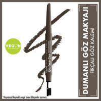 Nyx Epic Smoke Çift Taraflı Mat Mocha Match Fırça Uçlu Likit Eyeliner