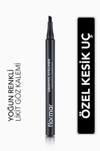 Flormar Graphic 001 Mat Siyah İnce Uçlu Kalem Eyeliner