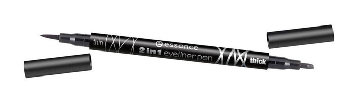 Essence Çift Taraflı Mat Siyah İnce-Kalın Uçlu Kalem Eyeliner