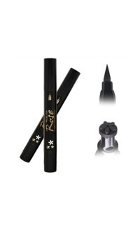Roesıa Rose Cosmetics Çiçek Baskılı Çift Taraflı Mat Siyah Kalıcı İnce Uçlu Kalem Eyeliner