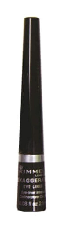 Rimmel London Exaggerate No:001 Suya Dayanıklı Mat Siyah Kalıcı İnce Uçlu Likit Eyeliner