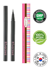 Rivecowe Suya Dayanıklı Mat Siyah Kalıcı İnce Uçlu Likit Eyeliner