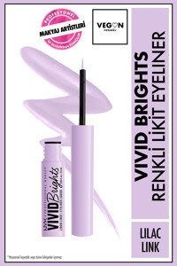 Nyx Vivid Brights Mat Lilac Link Kalıcı İnce Uçlu Likit Eyeliner