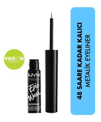 Nyx Epic Wear Suya Dayanıklı Metalik Gri Kalıcı İnce Uçlu Likit Eyeliner