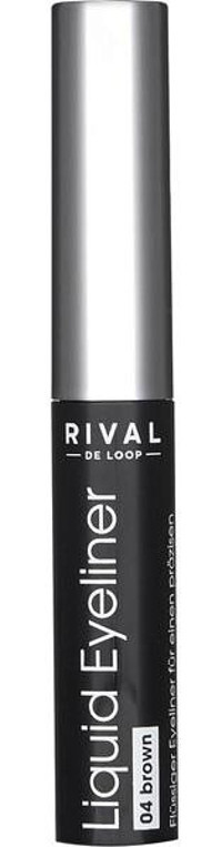 Rival De Loop No:04 Mat Kahverengi İnce Uçlu Likit Eyeliner