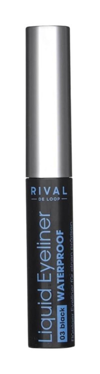 Rival De Loop No:03 Suya Dayanıklı Mat Siyah Kalıcı İnce Uçlu Likit Eyeliner