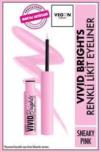Nyx Vivid Brights Mat Sneaky Pink Kalıcı İnce Uçlu Likit Eyeliner