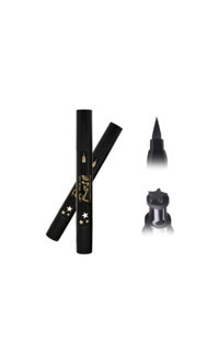 Rose Yıldız Desenli Çift Taraflı Mat Siyah Kalın Uçlu Kalem Eyeliner