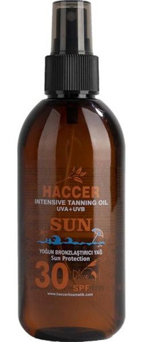 Haccer 30 Faktör Vücut İçin Bronzlaştırıcı Yağ 150 ml