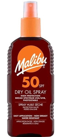Malibu 50 Faktör Vücut İçin Bronzlaştırıcı Sprey 200 ml
