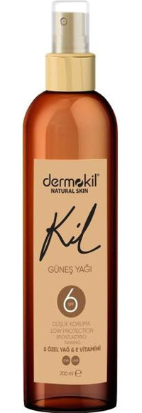 Dermokil 6 Faktör Vücut İçin Bronzlaştırıcı Yağ 200 ml