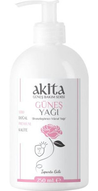 Akita 2 Faktör Vücut İçin Bronzlaştırıcı Yağ 250 ml