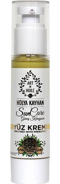 Art De Huile 50 Faktör Yüz İçin Bronzlaştırıcı Krem 50 ml