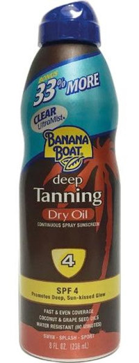 Banana Boat 4 Faktör Vücut İçin Bronzlaştırıcı Yağ 236 ml