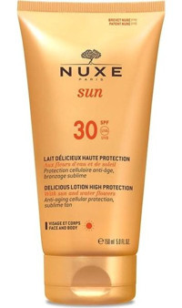 Nuxe Sun Lait Delicieux Protection Vücut - Yüz İçin Bronzlaştırıcı Losyon 150 ml