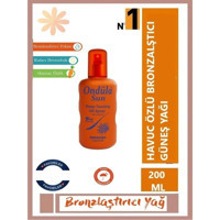 Ondüla Sun Sun Havuç Yağı Vücut İçin Bronzlaştırıcı Yağ 200 ml