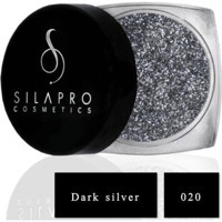 Silapro Cosmetics SP020 Jel Glitter Tekli Far Dark Silver