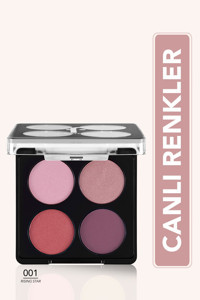 Flormar Color Eyeshadow Palette No:001 Toz Mat Far Paleti Rising Star
