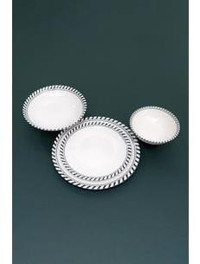 Neva N3577 Asos Basic 24 Parça 6 Kişilik Porselen Yuvarlak Yemek Takımı