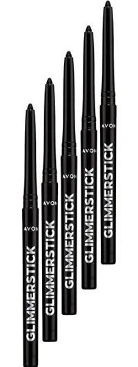 Avon Asansörlü Metalik Blackest Black Göz Kalemi 5 Adet