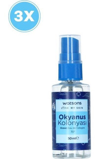 Watsons Okyanus Esintisi Kolonya 3x50 ml