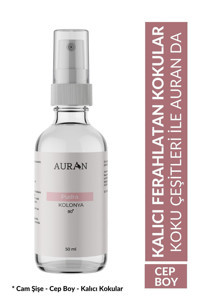 Auran Pudra Cam Şişe Kolonya 50 ml