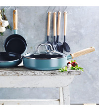Green Pan May Flower 24 cm Seramik Basık Tencere