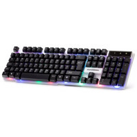 Hadron H837Q Işıklı Ergonomik Siyah Kablolu Klavye Mouse Seti