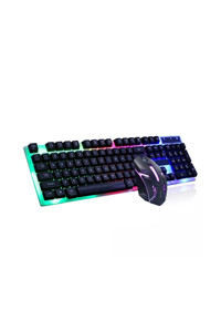 Concord C-56 Işıklı Siyah Kablolu Klavye Mouse Seti