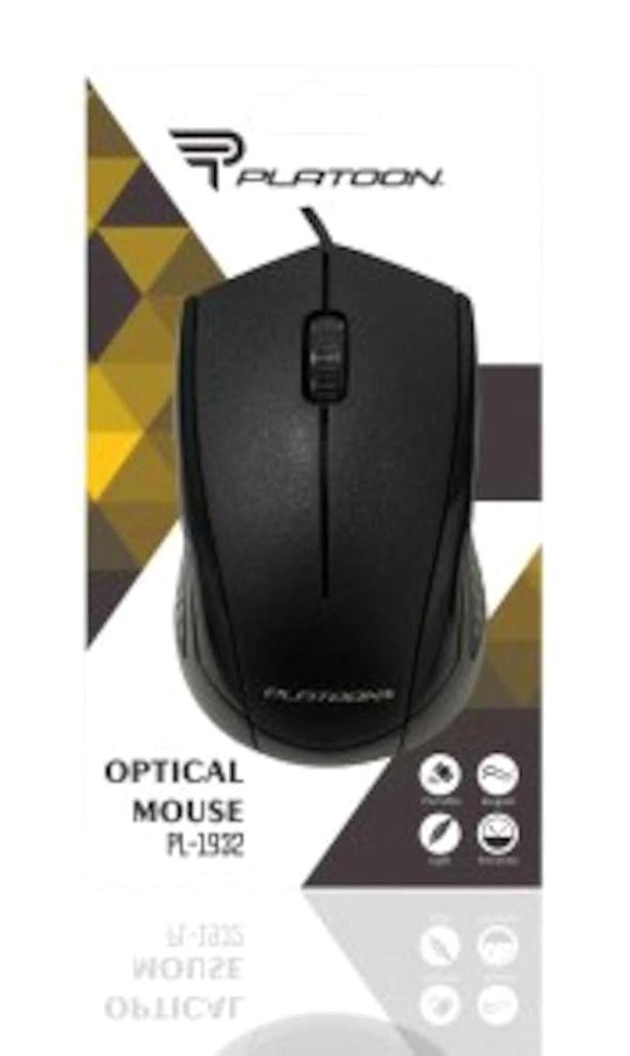 Platoon PL-1932 Kablolu Siyah Optik Mouse