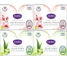 Duru Hydro Pure Aloe Vera-Sakura Çiçeği Sabun 4x270 gr