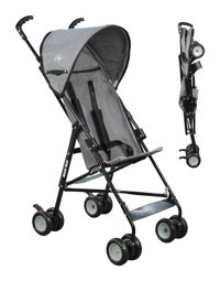 Maxi Taxi MT 0037 Lite Katlanabilir Baston - Puset Bebek Arabası Gri