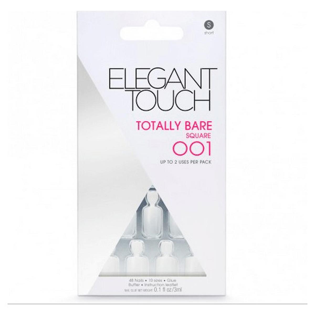 Elegant Touch 1 Parlak 24'lü Oval Beyaz Takma Tırnak