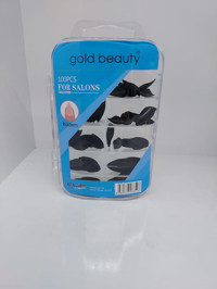 Gold Beauty Mat 100'lü Sivri Siyah Takma Tırnak