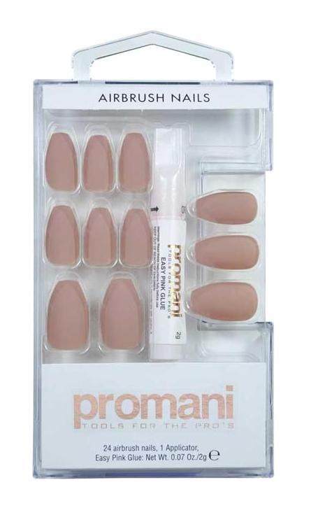 Promani Mat 24'lü Badem Bej Takma Tırnak