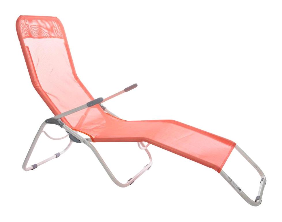 And Outdoor Tumbona Metal Katlanır Şezlong