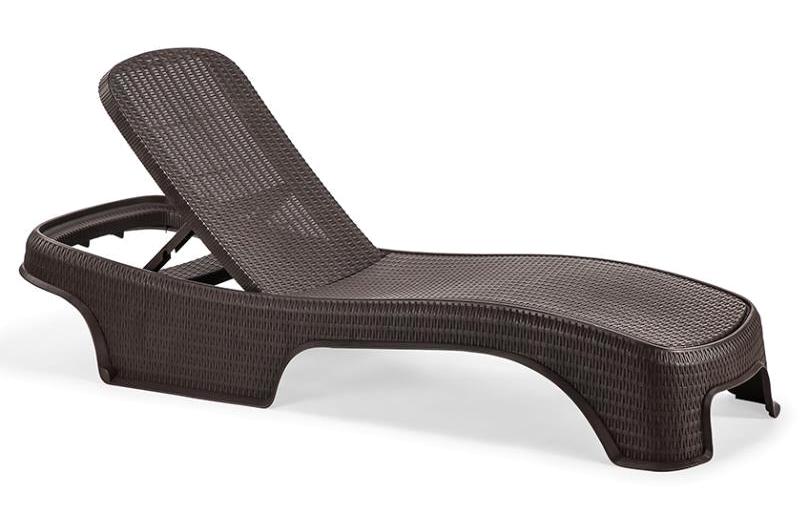 Omnipazar SY2536 Rattan Şezlong Kahverengi