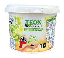 Teoxfarm Solucan Solucan Organik Toprak Katı Gübre 1 kg